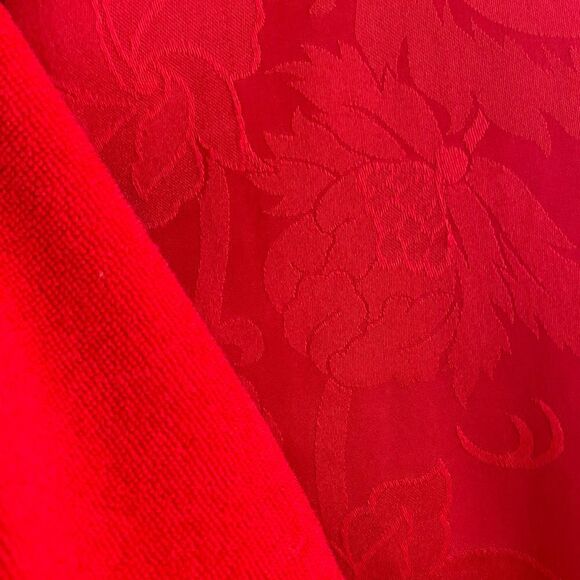 Vintage Gold label Victoria’s Secret robe Deep Scarlet Red Size S - Picture 12 of 16